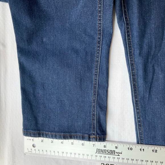 Terra & Sky Women Denim Straight Leg Jeans Size 20W, Blue - Picture 6 of 10